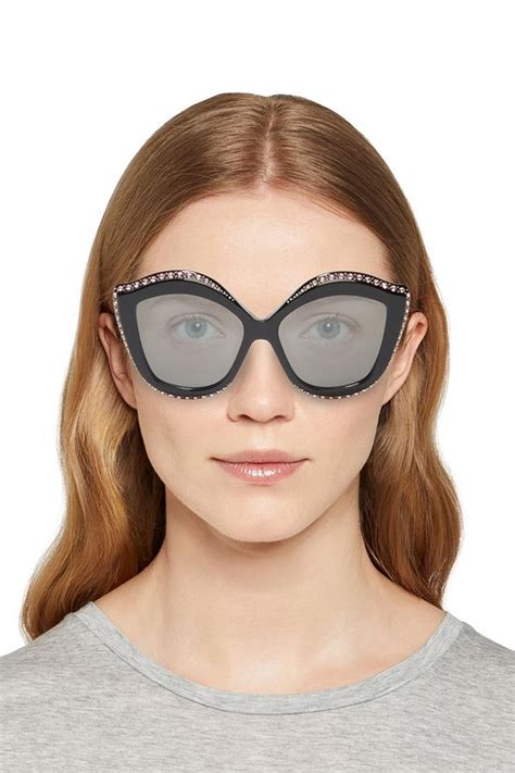 gucci oversized acetate cat eye sunglasses|gucci oversized cat eye sunglasses.